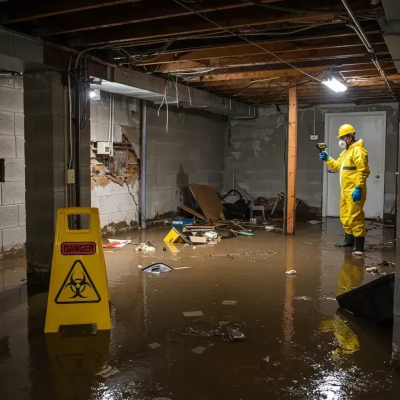 Flooded Basement Electrical Hazard in Farmington, MN Property